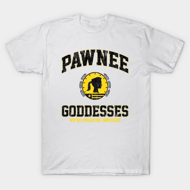 Pawnee Goddesses (Variant) T-Shirt by huckblade